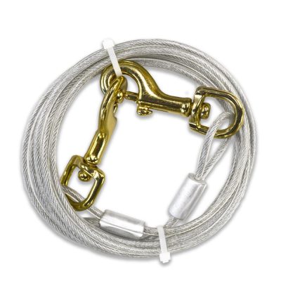 FOURPAWS® WALK-ABOUT TIE-OUT CABLE - HEAVY WEIGHT