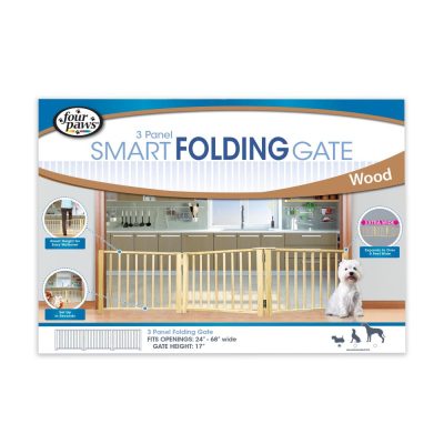 FOURPAWS® 3 PANEL FOLDING GATE FOR DOGS
