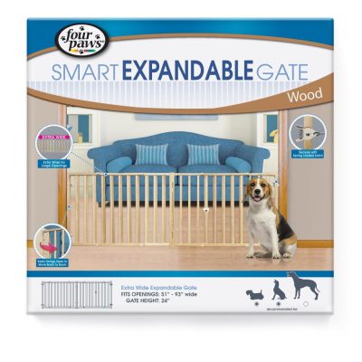 FOURPAWS® EXTRA WIDE EXPANDABLE DOG GATE