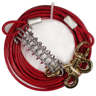 FOURPAWS® WALK-ABOUT TIE-OUT CABLE - MEDIUM WEIGHT