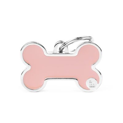 MYFAMILY® BASIC HANDMADE XL PINK BONE ID TAG