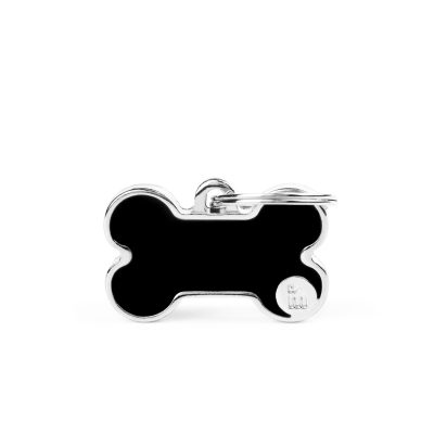 MYFAMILY® BASIC HANDMADE SMALL BLACK BONE ID TAG