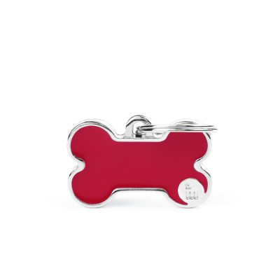 MYFAMILY® BASIC HANDMADE SMALL RED BONE ID TAG