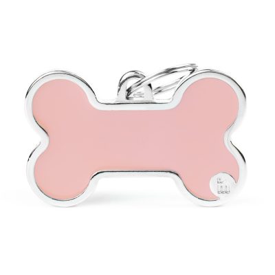 MYFAMILY® BASIC HANDMADE XL PINK BONE ID TAG