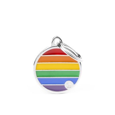 MYFAMILY® RAINBOW CIRCLE DOG TAG