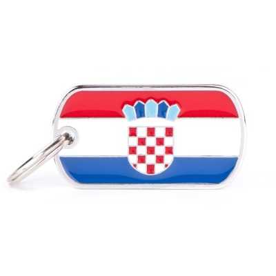 MYFAMILY® FLAGS CROATIA FLAG ID TAG