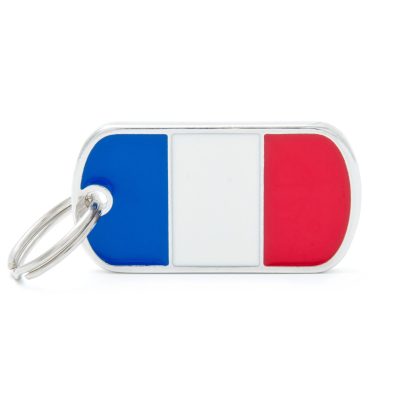 MYFAMILY® FLAGS FRANCE FLAG ID TAG