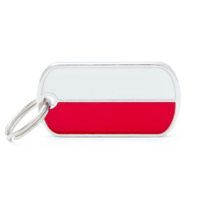MYFAMILY® FLAGS POLAND FLAG ID TAG
