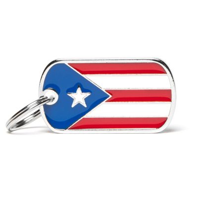 MYFAMILY® FLAGS PUERTO RICO FLAG ID TAG