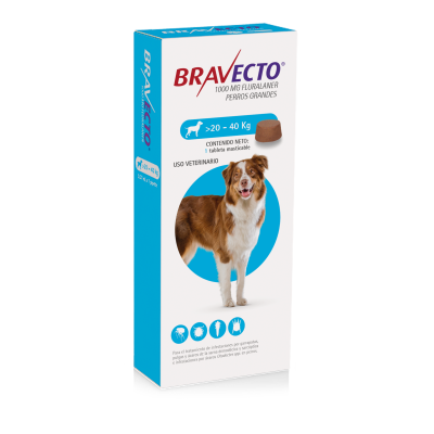 BRAVECTO® TABLETS FOR DOGS 20 - 40 kg.