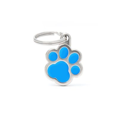 MYFAMILY® CLASSIC BLUE SMALL PAW ID TAG
