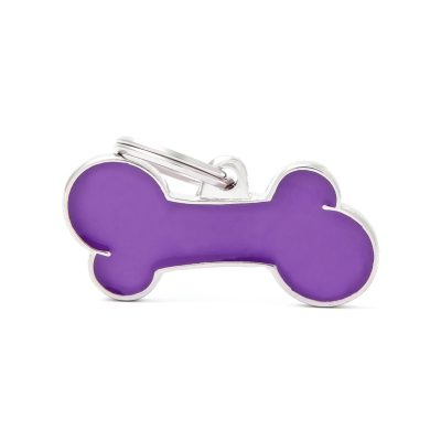 MYFAMILY® CLASSIC LARGE VIOLET BONE ID TAG