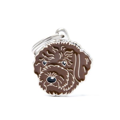 MYFAMILY® FRIENDS BROWN LAGOTTO ROMAGNOLO DOG TAG