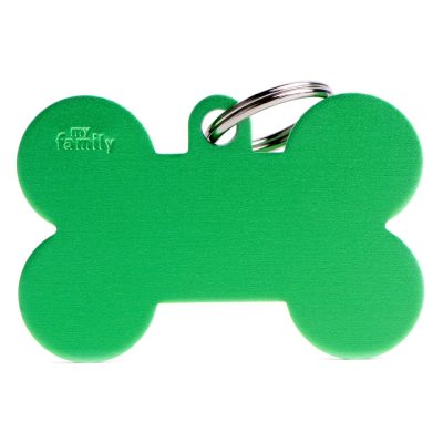 MYFAMILY® BADGE COLLECTION BASIC BONE XL GREEN ALUMINUM