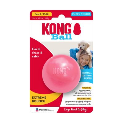 KONG® PUPPY BALL W/HOLE SMALL