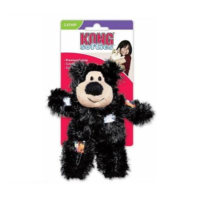 KONG® SOFTIES PATCHWORK BEAR CATNIP