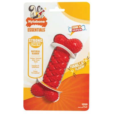 NYLABONE® RUBBER BRAIDED BONE