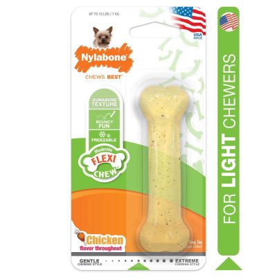 NYLABONE® MODERATE CHEW CHICKEN CHEW TOY