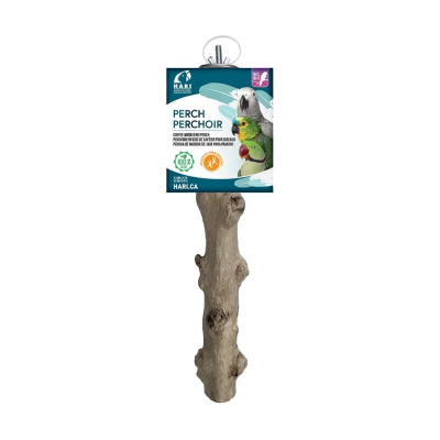 HARI® SMART PLAY  JAVA COFFEE WOOD PERCH FOR BIRDS MEDIUM/LARGE