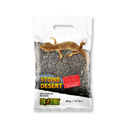 EXOTERRA® LANDSCAPING SUBSTRATES, STONE DESERT BAHARIYA BLACK 11 LB – 5 KG