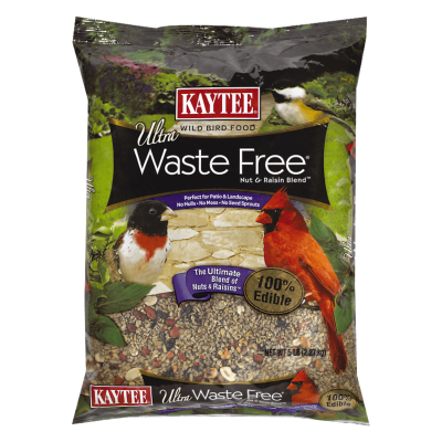 KAYTEE® WILD BIRD FOOD ULTRA WASTE FREE® NUT & RAISIN BLEND™ 2.27 kg.