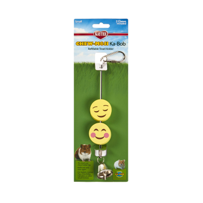 KAYTEE® CHEW-MOJI KA-BOB REFILLABLE TREAT HOLDER 2 CHEWS