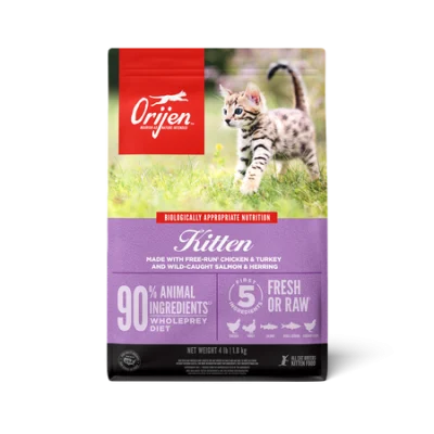 ORIJEN™ DRY CAT FOOD, KITTEN, CHICKEN & TURKEY, SALMON & HERRING 3.17 kg.