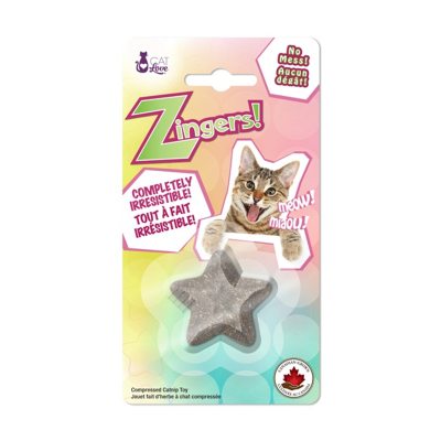 CAT LOVE® ZINGERS! HEAT PRESSED CATNIP TOY