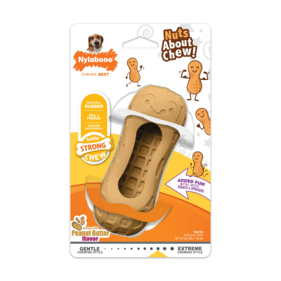 NYLABONE® DURA CHEW® STRONG CHEW PEANUT BUTTER DOG TOY MEDIUM