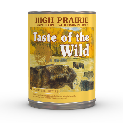 TASTE OF THE WILD® HIGH PRAIRIE CANINE RECIPE, BISON IN GRAVY 374 gr.