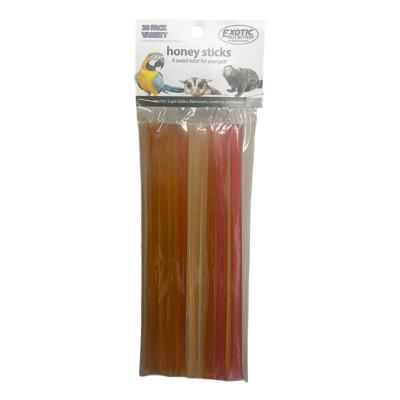 EXOTIC NUTRITION® HONEY STICKS 20 PACK VARIETY