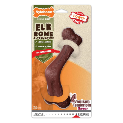 NYLABONE® DURA CHEW® POWER CHEW ELK BONE ALTERNATIVE VEINSON TENDERLOIN FLAVOR