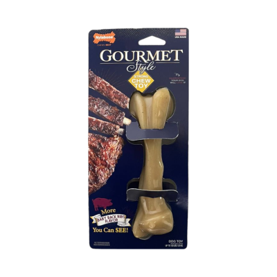 NYLABONE® GOURMET STYLE - STRONG CHEW TOY - BABY BACK RIBS FLAVOR
