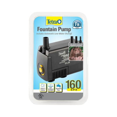 TETRA® FOUNTAIN PUMP - 160 GPH - INCLUDES AUTOMATIC LOW-WATER SHUTOFF