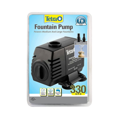 TETRA® FOUNTAIN PUMP – 330 GPH – INCLUDES AUTOMATIC LOW-WATER SHUTOFF