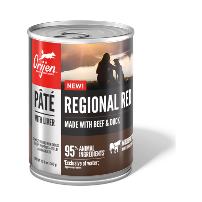 ORIJEN™ PREMIUM PATÉ WITH LIVER, GRAIN FREE, REGIONAL RED, WET DOG FOOD 363 gr.