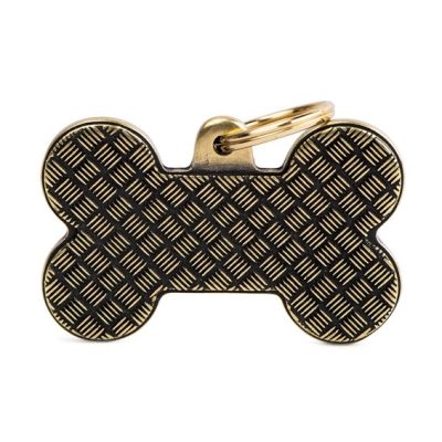 MYFAMILY® BRONX PLATFORM XL BONE IN ENGLISH BRASS