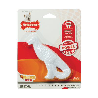 NYLABONE® POWER CHEW DENTAL DINOSAUR DOG TOY