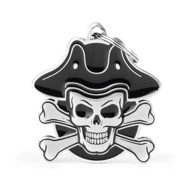 MYFAMILY® BRONX WINGED PIRATE SKULL ID TAG