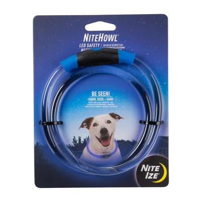 NITE IZE® NITEHOWL® LED SAFETY NECKLACE BLUE 30.5 - 68.5 cm.