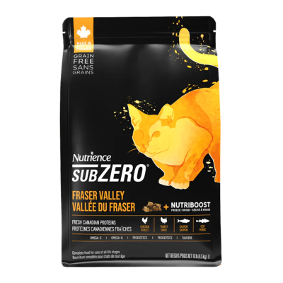 NUTRIENCE® SUBZERO® CAT DRY FOOD - FRASER VALLEY 4.5 kg.