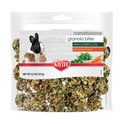KAYTEE® GRANOLA BITES - WITH SUPERFOODS - SPINACH & CARROT 127 gr.