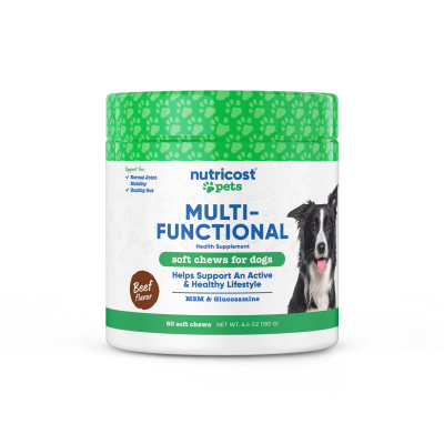 NUTRICOST® PETS - MULTI-FUNCTIONAL - 60 SOFT CHEWS FOR DOGS - 180 gr.