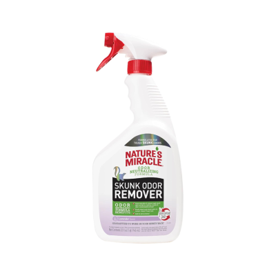NATURE’S MIRACLE® ODOR NEUTRALIZING FORMULA - SKUNK ODOR REMOVER - LAVENDER SCENT - 946 ml.