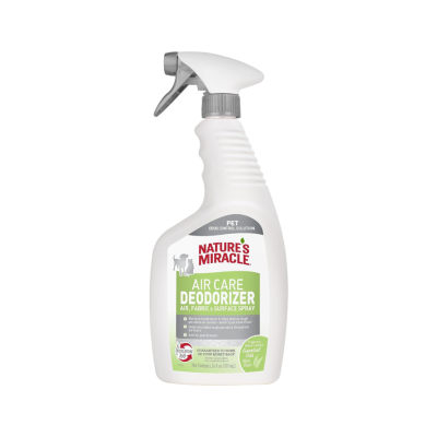 NATURE’S MIRACLE® AIR CARE DEODORIZER – AIR, FABRIC & SURFACE SPRAY – ALOE RAIN SCENT – 709 ml.