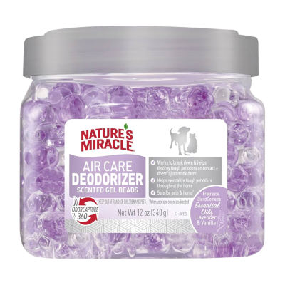 NATURE'S MIRACLE® AIR CARE DEODORIZER - SCENTED GEL BEADS - 340 ml.