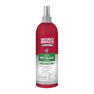 NATURE'S MIRACLE® ADVANCED PLATINUM - DOG PET BLOCK SPRAY - FOR INDOOR TRAINING  473 ml.