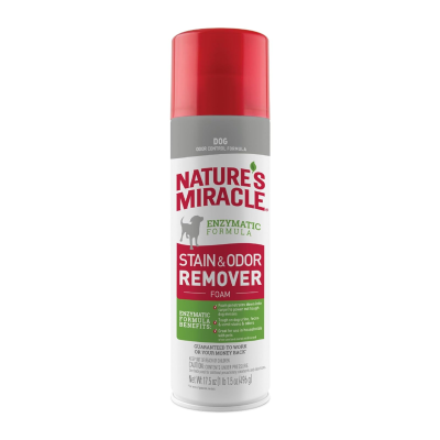 NATURE'S MIRACLE® ENZYMATIC FORMULA - STAIN & ODOR REMOVER FOAM - 496 ml.
