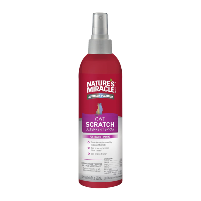 NATURE'S MIRACLE® ADVANCED PLATINUM - CAT SCRATCH SPRAY - FOR INDOOR TRAINING - 236 ml.