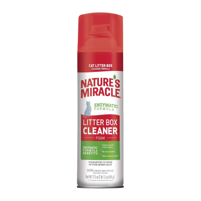 NATURE'S MIRACLE® ENZYMATIC FORMULA - LITTER BOX CLEANER FOAM - 496 gr.